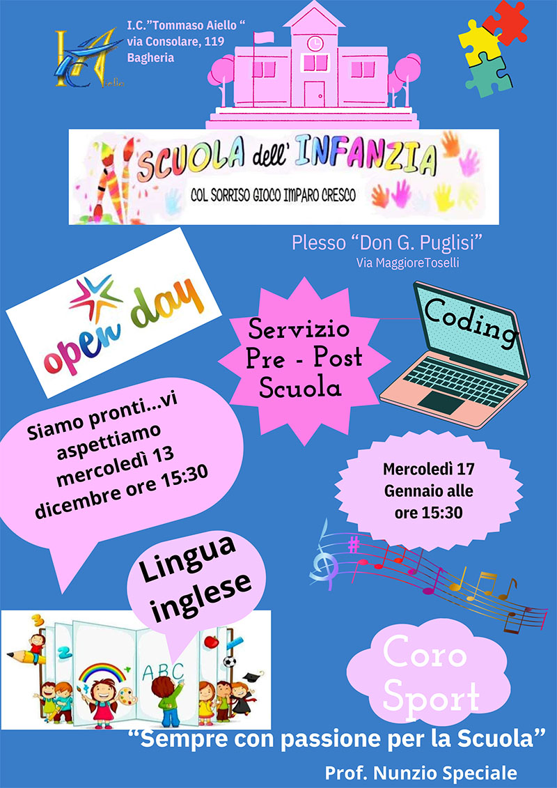 INFANZIA LOCANDINA OPEN DAY