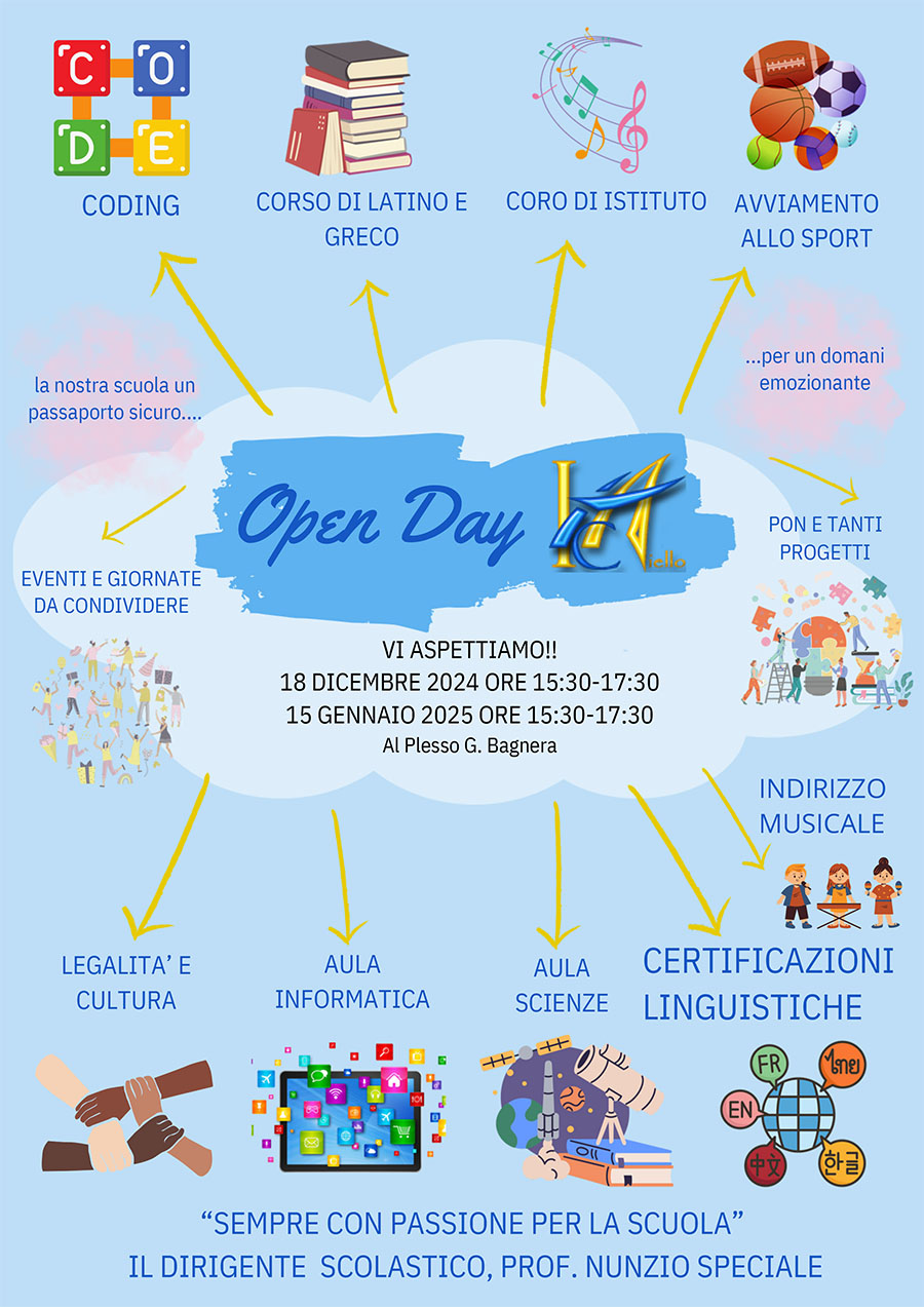 Locandina Open Day Scuola Secondaria